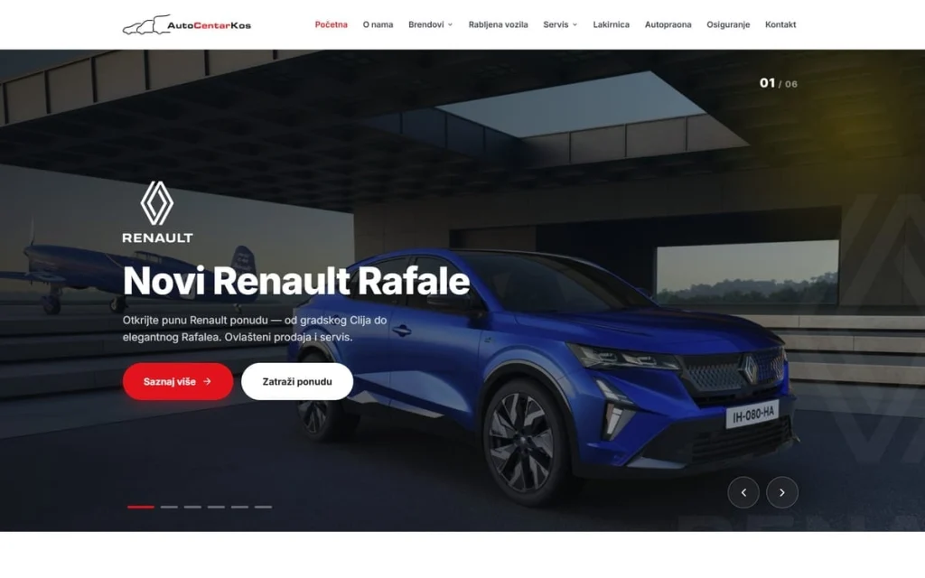 Auto centar Kos web stranica