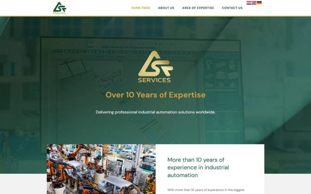 ASF Services web stranica