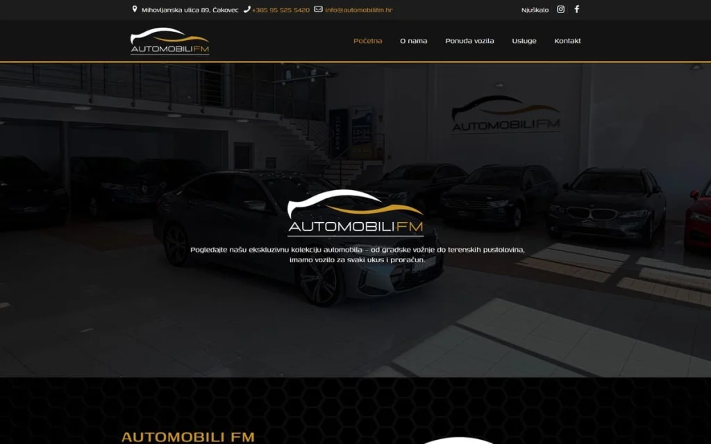 Automobili FM web stranica