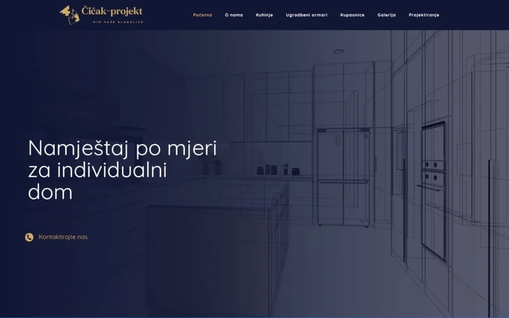Čičak projekt web stranica