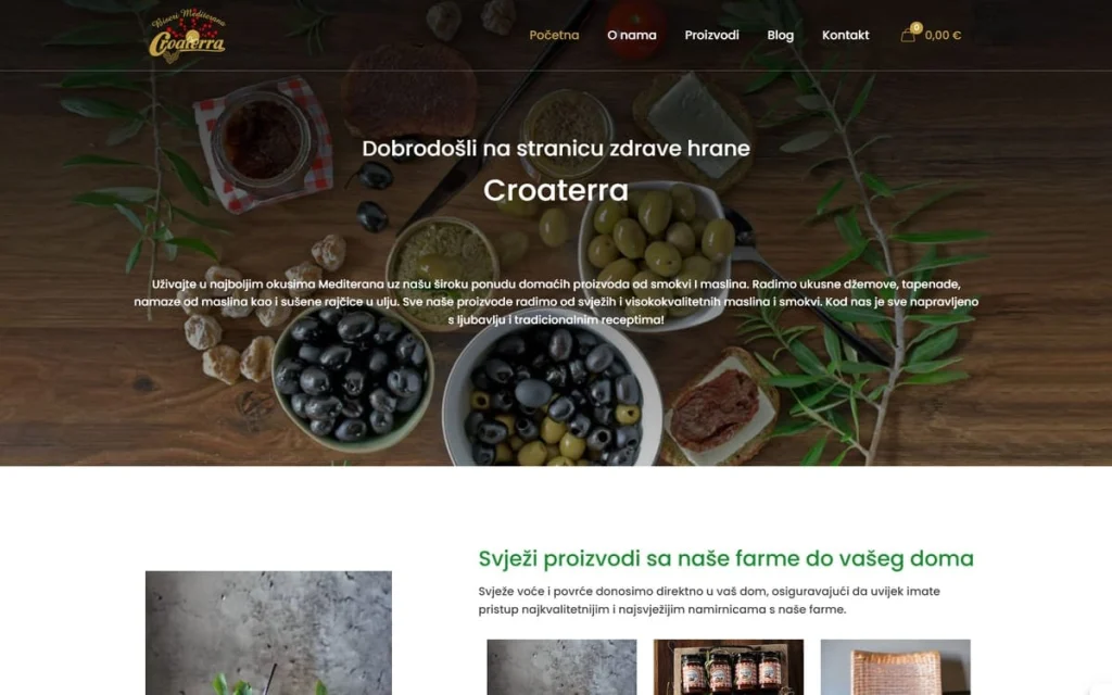 Croaterra web stranica
