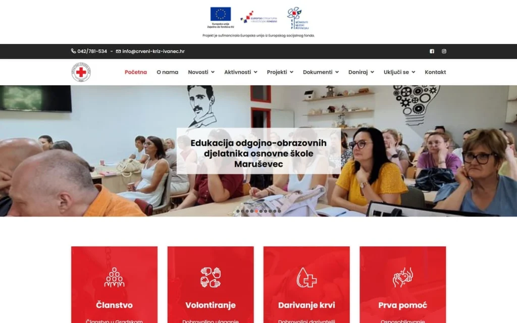 GDCK Ivanec web stranica