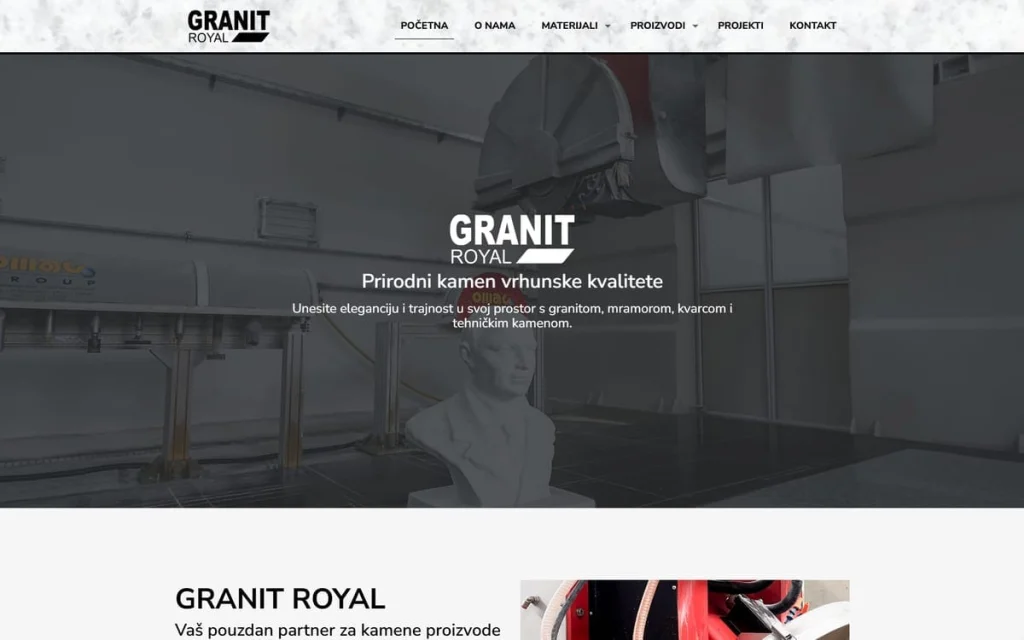 Granit Royal web stranica
