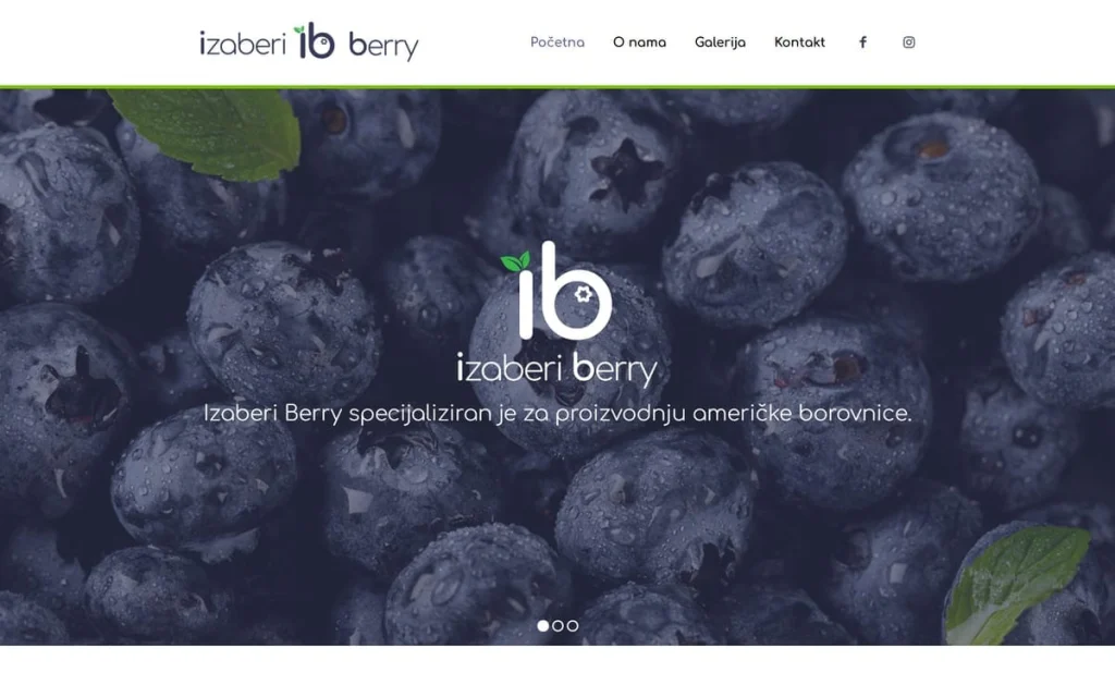 Izaberi Berry web stranica