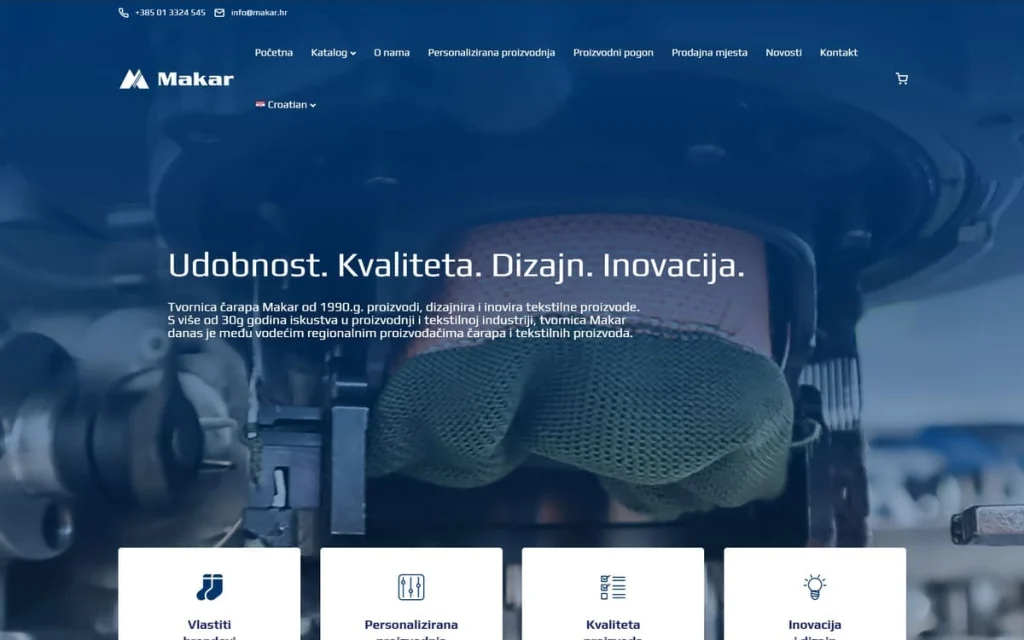 Makar web stranica