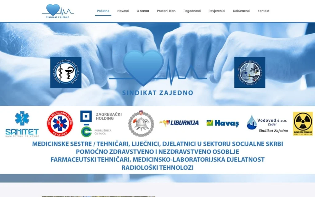 Sindikat Zajedno web stranica